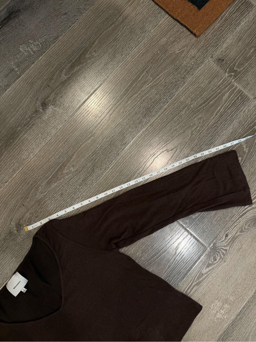Reformation, Mabel Knit Top, Brown, Size S - Picture 8 of 8